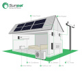 Solar angetriebene DC -Wechselrichterklimaanlage am Raster 12000BTU 18000BTU 5 kW mit 48 -V -Batterie und Sonnenkollektoren